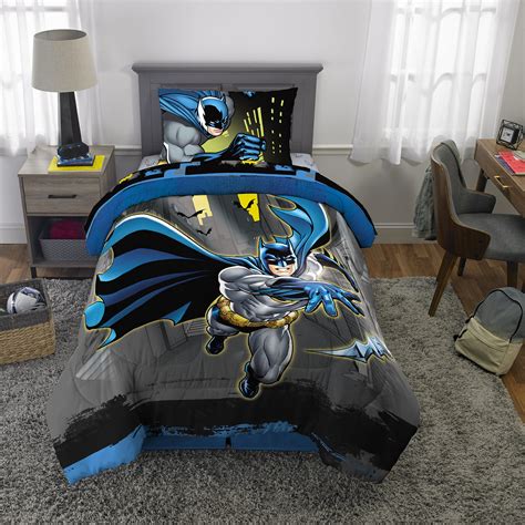 Batman Bed-in-a-Bag, Kids Bedding Bundle Set, 5-Piece Full - Walmart.com - Walmart.com