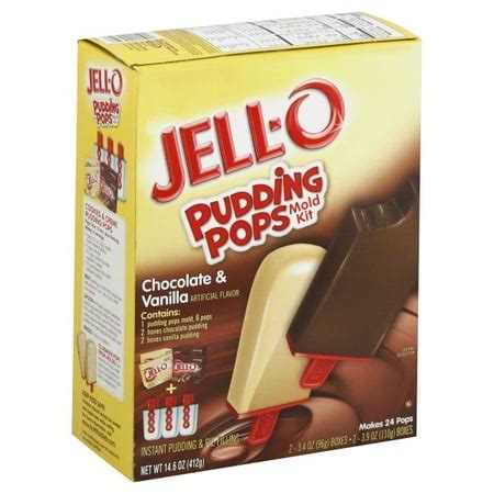 JellO Pudding Pops Chocolate Vanilla Mold Kit, 14.6 Oz Walmart.com - Trends Recipes