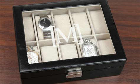 Personalized Men's Watch Case | Groupon Goods