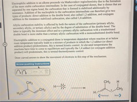 Solved Electrophilic addition to an alkene proceeds via | Chegg.com