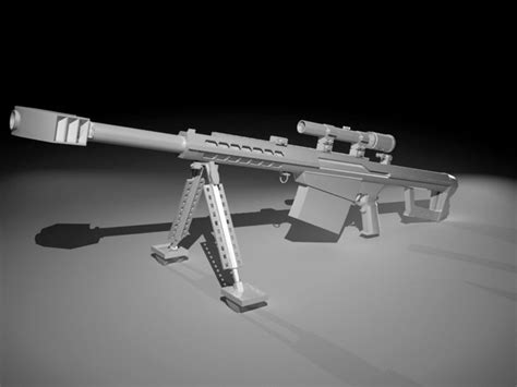 Barrett XM109 AMR 3d model Maya files free download - modeling 48641 on CadNav