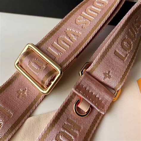 Louis Vuitton Logo Canvas Bandouliere Shoulder Strap pink