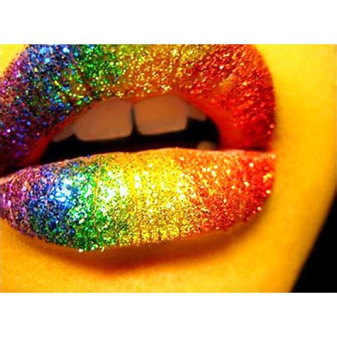 Lipssssss. | Rainbow lips, Glitter lips, Nice lips