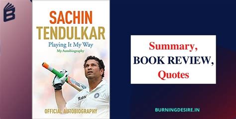 Sachin Tendulkar Autobiography- Playing It My Way: Book Review