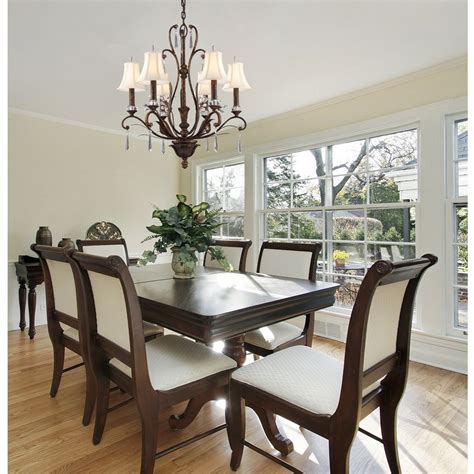 ELK Lighting 2183/6 Emilion 6 Light Chandelier in Burnt Bronze w ...