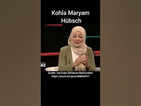 Ausschnitt: Kohla Maryam Hübsch bei Markus Lanz. #shorts #politik #deutschland #gaza - YouTube