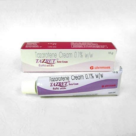 Tazret forte Finished Product Tazarotene Cream, Pack Size: 1, Packaging Type: Tube at Rs 550 ...