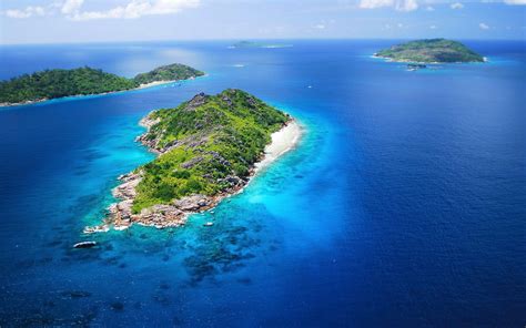 Download Horizon Seychelles Sea Ocean Nature Island HD Wallpaper