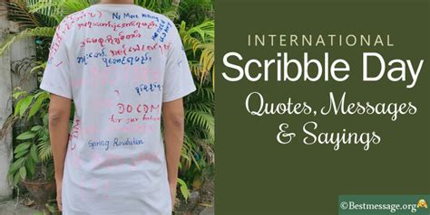 International Scribble Day Quotes, Messages & Sayings 2024