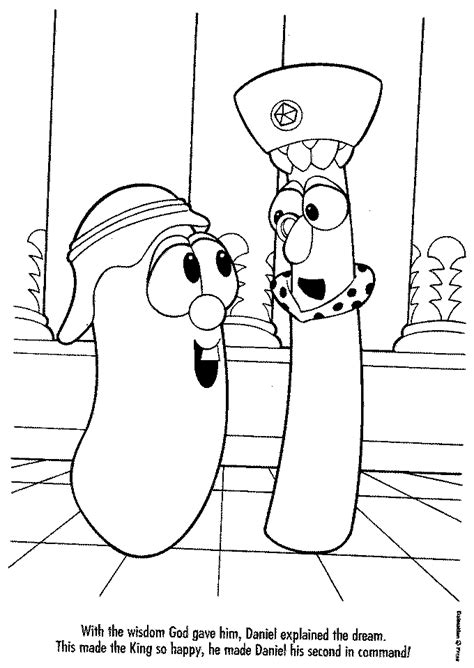 Christian Veggie Tales Coloring Pages