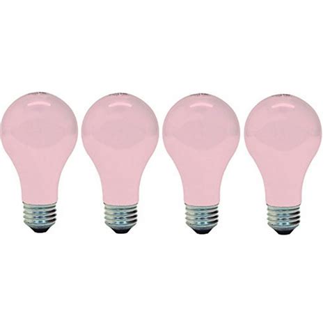 Ge Lighting 97483 Ge Light Bulb, 60w, Soft Pink (4 Bulbs)… - Walmart ...