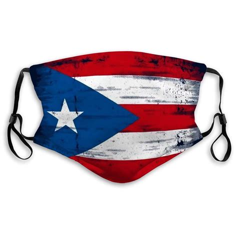 Amazon.com : Comfortable Printed mask, Grunge Flag of Puerto Rico for ...