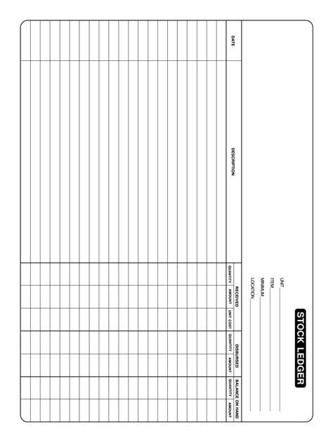 Stock Ledger - Fill Online, Printable, Fillable, Blank | pdfFiller