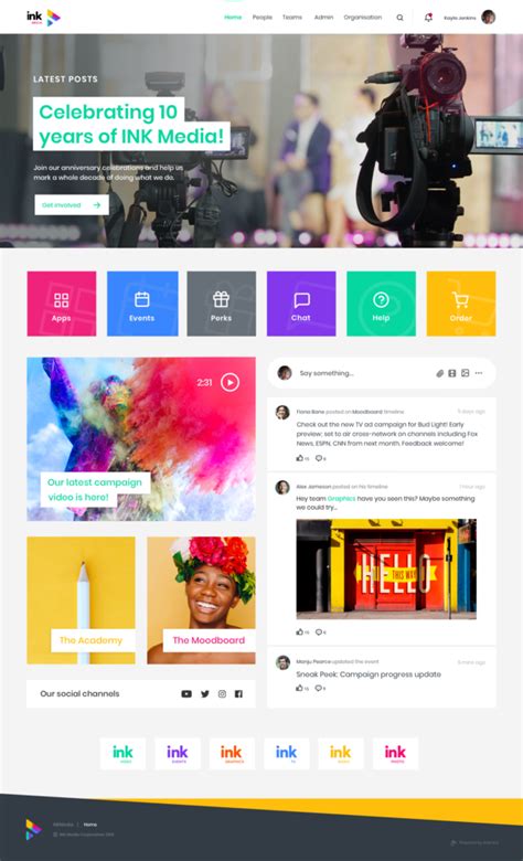 10 intranet design examples guaranteed to inspire your employees | by Interact | Interact ...