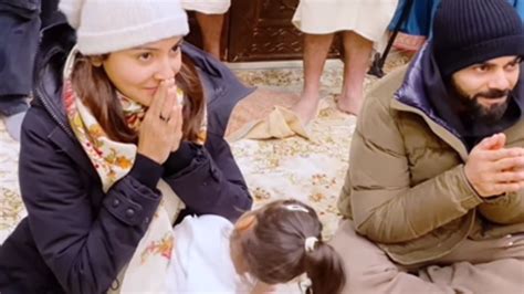 Virat Kohli, Anushka Sharma Visit Vrindavan Ashram With Daughter Vamika ...