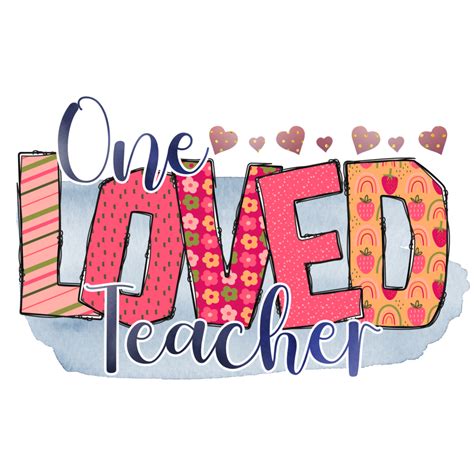 Free Teacher Life Love Inspire Sublimation 22990530 PNG with Transparent Background