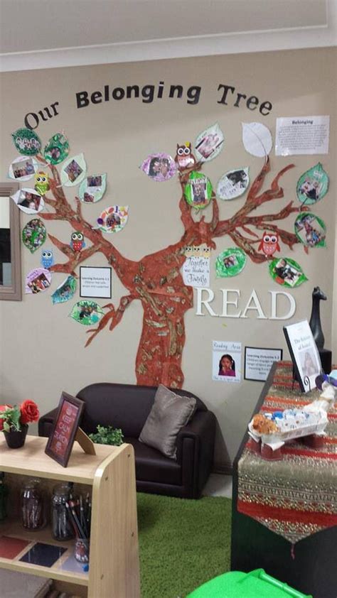 I like the tree on the wall. There are many ideas you can do with it. | Family day care ...