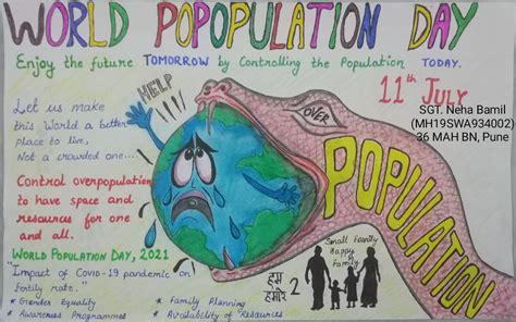 Poster on \'World Population Day, 2021\' – India NCC