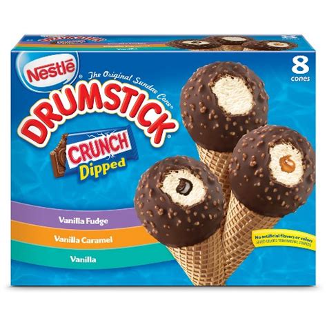 Nestle Drumstick Crunch Dipped Ice Cream Cone - 8ct : Target