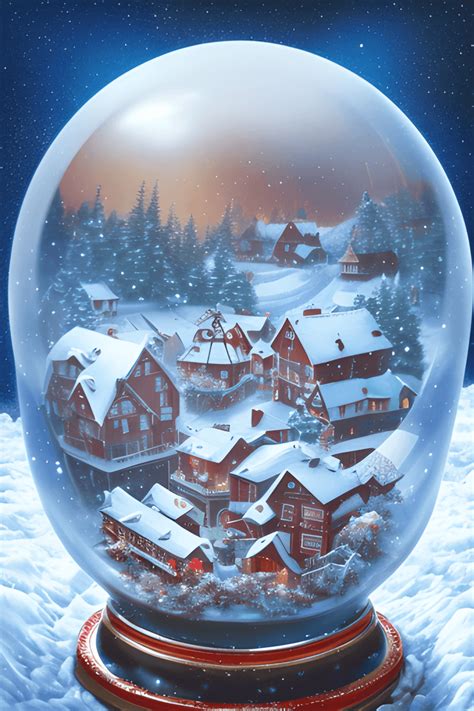 Snow Globe Santa Claus Polar Express · Creative Fabrica