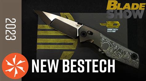 New Bestech Knives at Blade Show 2023 - KnifeCenter.com - YouTube