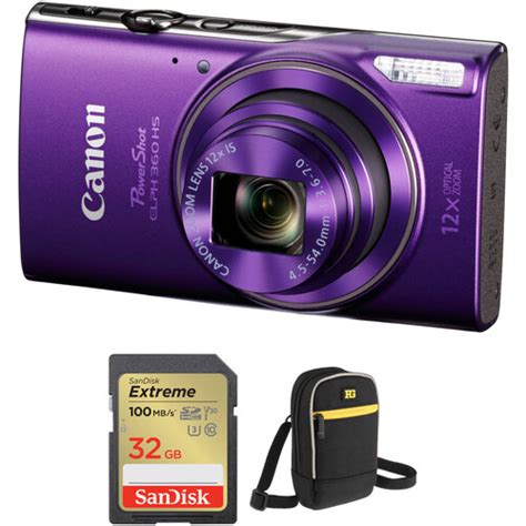 Canon PowerShot ELPH 360 HS Digital Camera with Accessory Kit