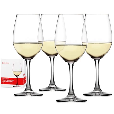 Spiegelau Wine Lovers White Wine Glasses - Classic Crystal Wine Glass Gift Set - Walmart.com