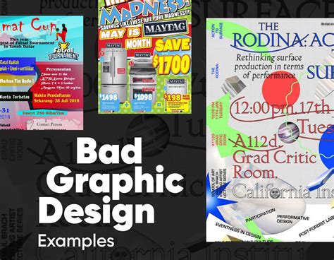 14 Really Bad Graphic Design Examples [& How To Fix Them] - RGD