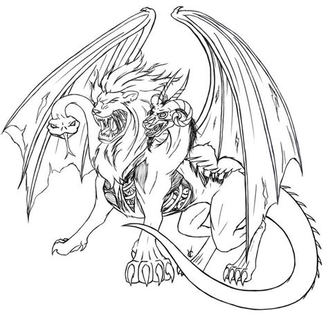 Chimera (Characters) – Free Printable Coloring Pages