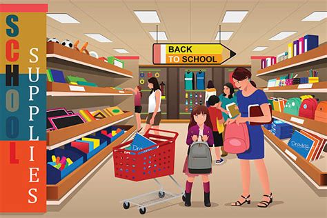 Royalty Free Back To School Shopping Clip Art, Vector Images & Illustrations - iStock