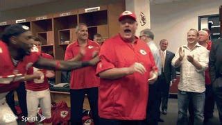 Andy Reid Busts Out A Jolly Postgame Victory Dance