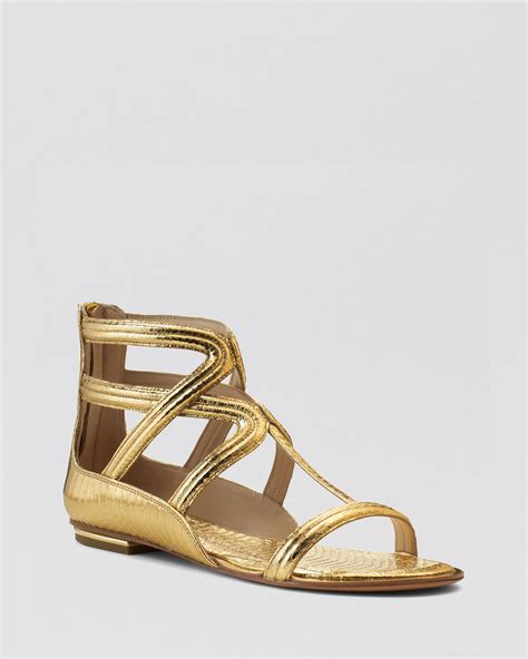 Sandals: Gold Gladiator Sandals