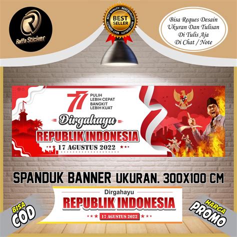 Logo Resmi Hut Ri 77 And Desain Banner Spanduk Peringatan Hut Ri Ke 77 ...