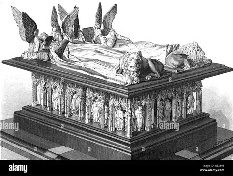 John the fearless tomb Black and White Stock Photos & Images - Alamy