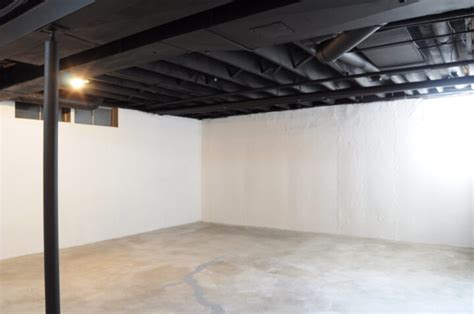 Paint an Exposed Basement Ceiling Black - Building Bluebird