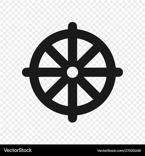 Symbol buddhism isolated Royalty Free Vector Image