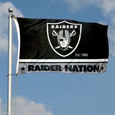 Raider Nation Flag Raiders Flag, Nfl Flag, Sports Flags, Raider Nation, Wnba, Juventus Logo ...