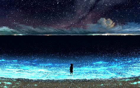 42+ Anime Night Ocean Wallpaper | Ellery Deforest