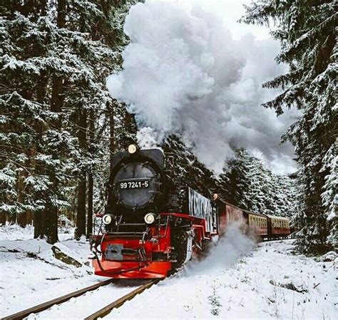 Snow train | Train, Train pictures, Winter wallpaper