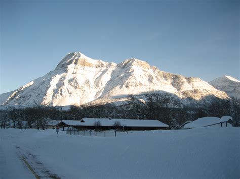 Beautiful Waterton Park in the Winter