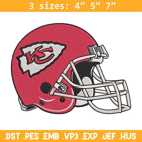 Helmet Kansas City Chiefs embroidery design, Kansas City Chi - Inspire ...