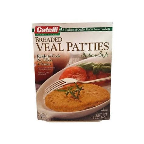 Catelli Brothers Breaded Veal Patties (12 oz) - Instacart