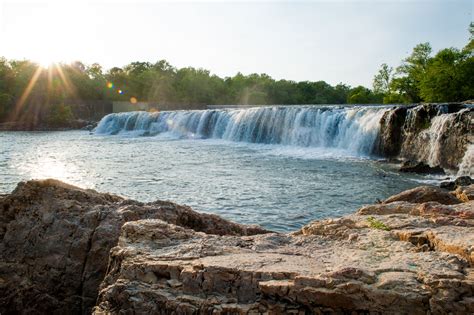 Grand Falls - Joplin, Missouri. The largest continuously flowing waterfall in the state of ...