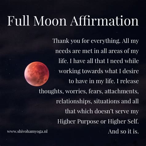 Full Moon Affirmation ♡ http://www.shivohamyoga.nl/ #affirmation #5d # ...