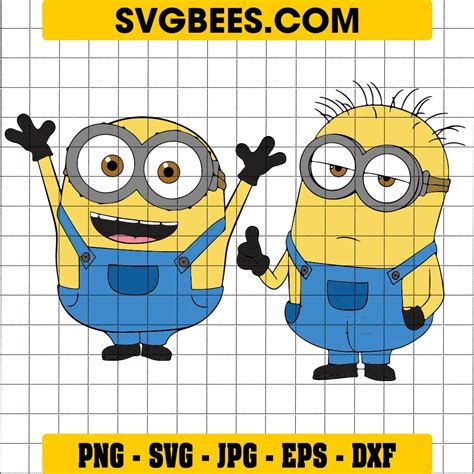 Best Cartoon Character Bob Minion SVG and PNG - SVGbees