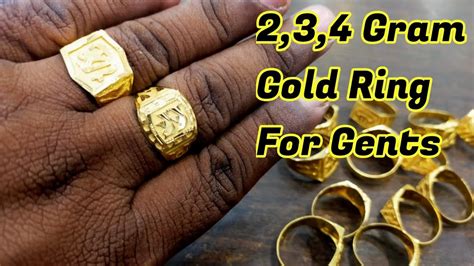 2,3,4 Gram Gold Ring For Gents | Handmade Gold Ring - YouTube