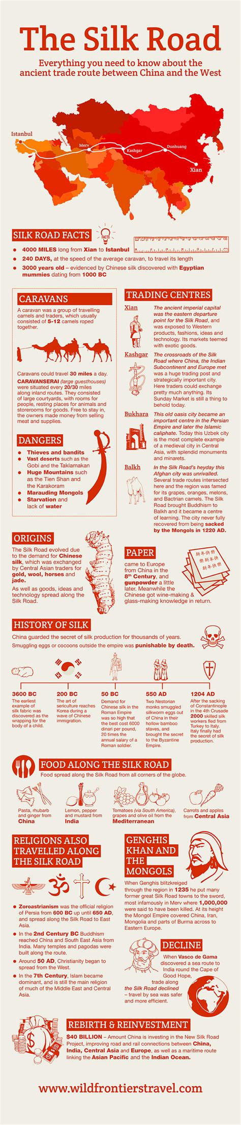 Silk Road Infographic | Wild Frontiers