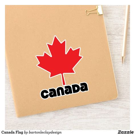 Canada Flag Sticker | Zazzle.com | Vinyl sheets, Personalized stickers, Custom stickers