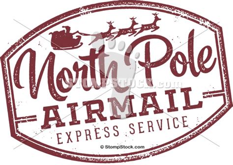 Santa North Pole Postmark | StompStock - Royalty Free Stock Vector Rubber Stamps