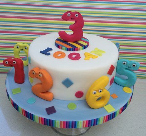 Numberjacks cake, so bright and colourful | Cake, Ruby cake ...